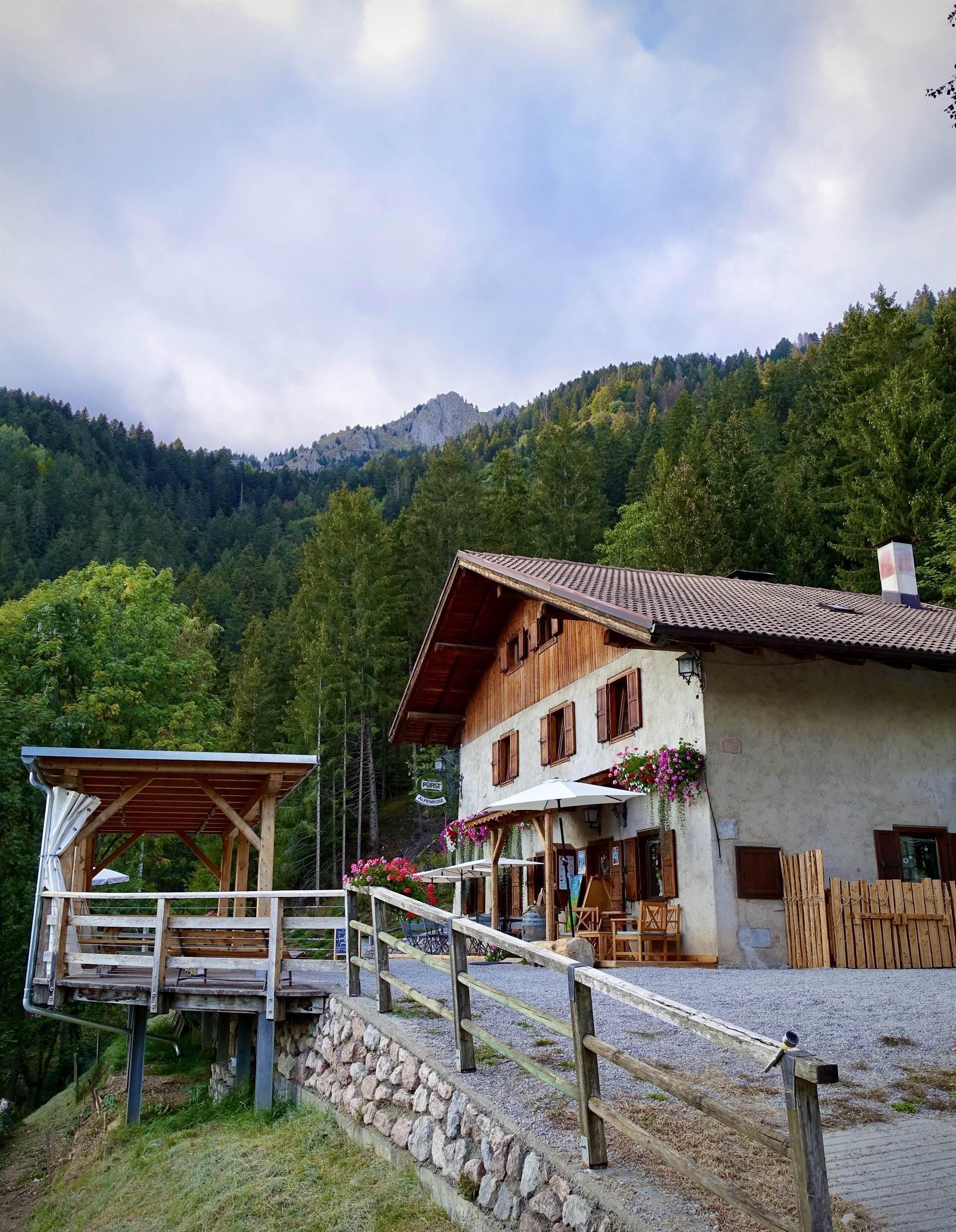Vista sulle Dolomiti di Brenta