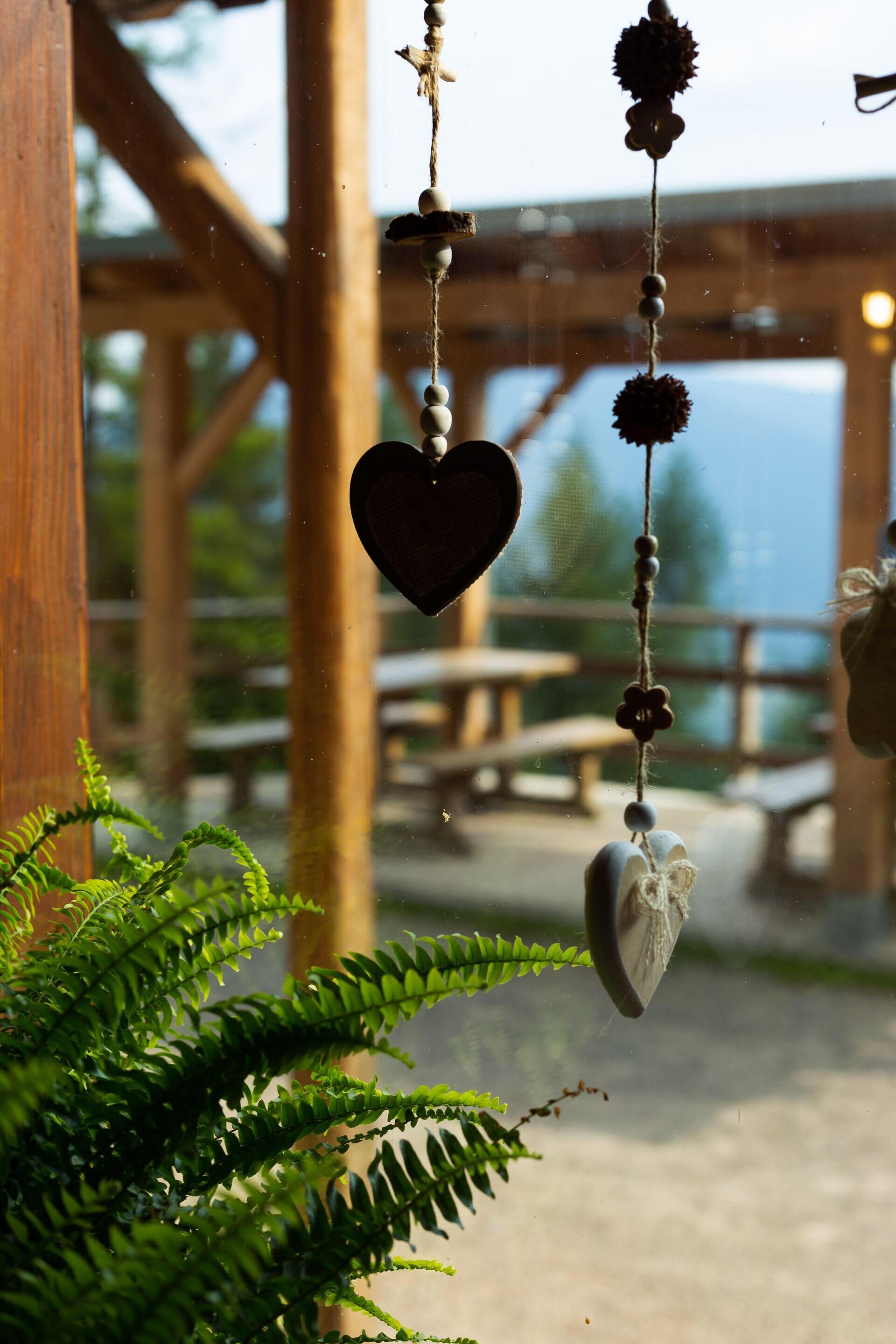 Vista sulla terrazza dall'interno