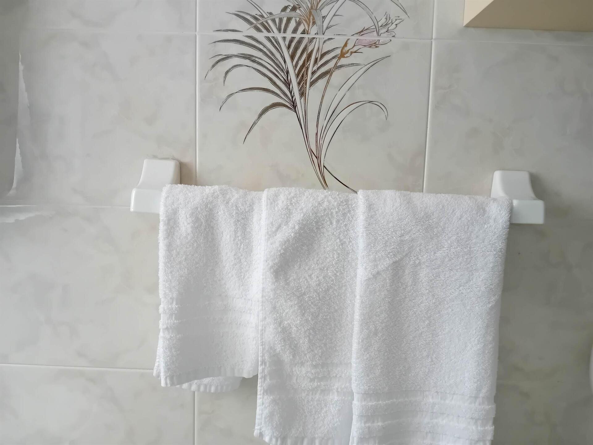 Asciugamani e biancheria da camera fornita