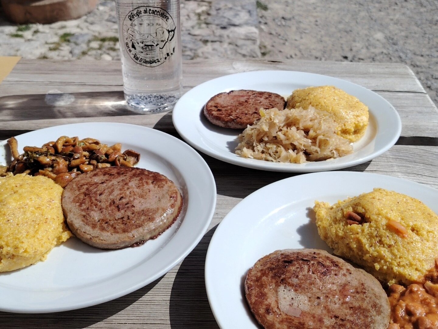 Polenta Funghi Rifugio Cacciatore Val Ambiez