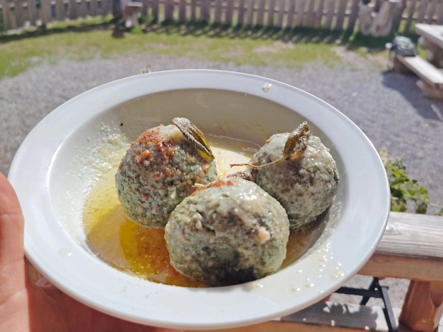 Canederli Rifugio Cacciatore Val Ambiez San Lorenzo Dorsino
