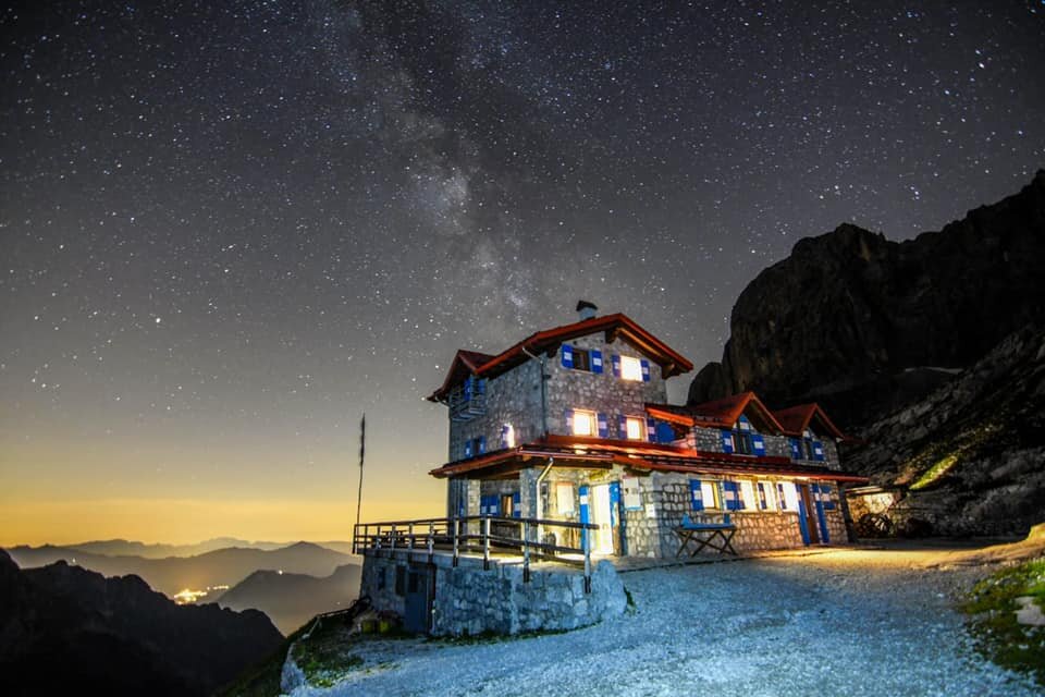 Rifugio Agostini Notte Val Ambiez
