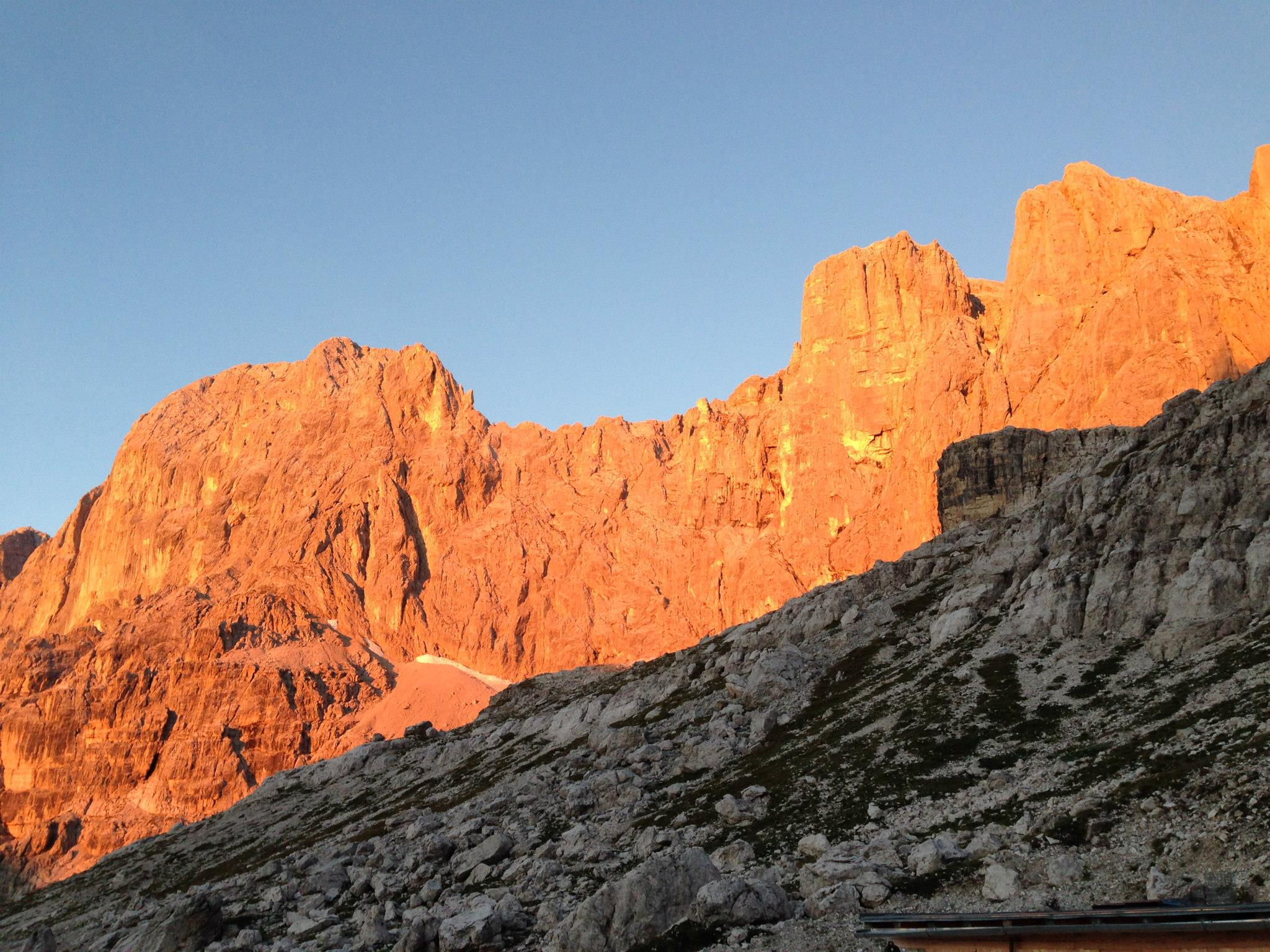 Alba Rifugio Agostini Val Ambiez